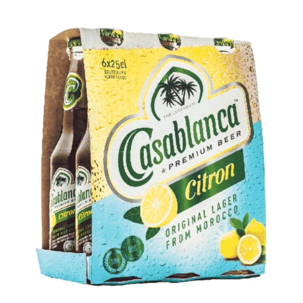 [653132] Pack 6x Bière Casablanca Citron - 25cl